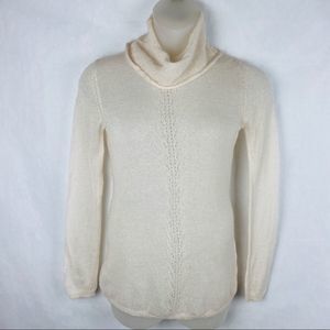 Forever 21 Turtleneck Tunic Sweater Light Peach